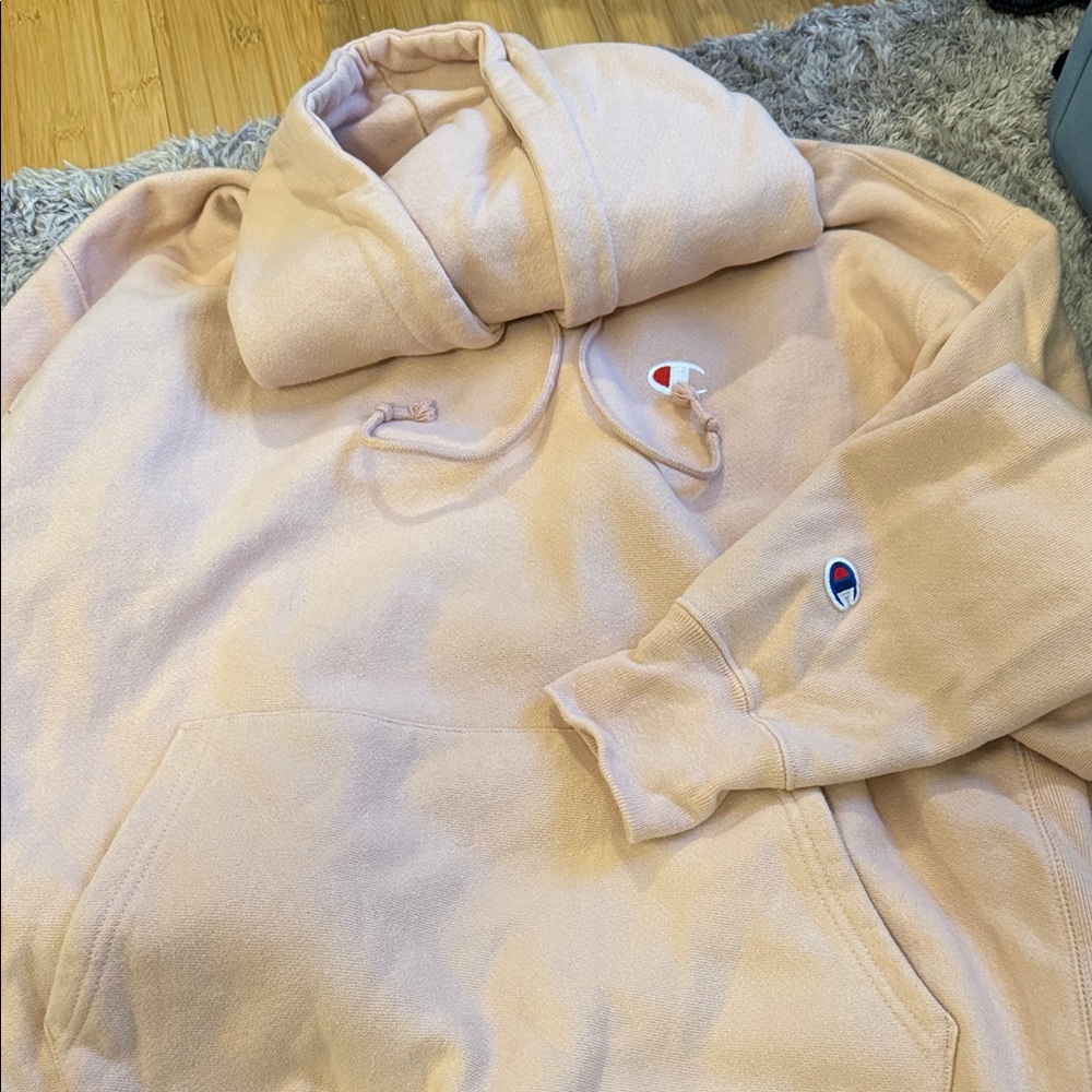 Champion Women's Light Pink Hoodie
